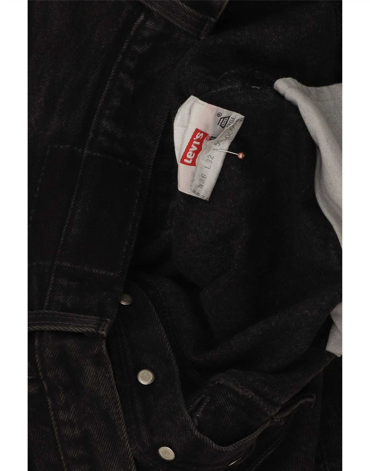 Vaqueros rectos Levi's para hombre W36 L32 Algodón negro