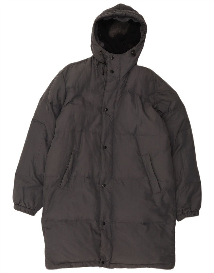 Gazzarrini Abrigo acolchado con capucha para hombre UK 42 XL Poliamida negra