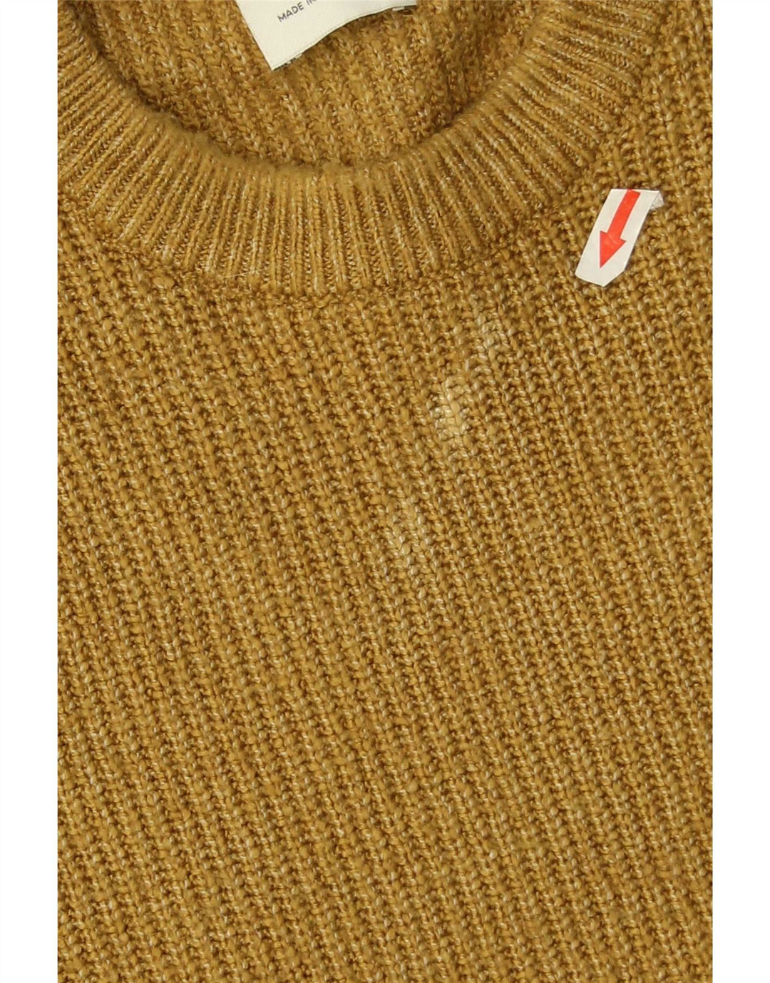 Marks & Spencer - Jersey de cuello redondo para hombre, talla grande, poliamida amarilla