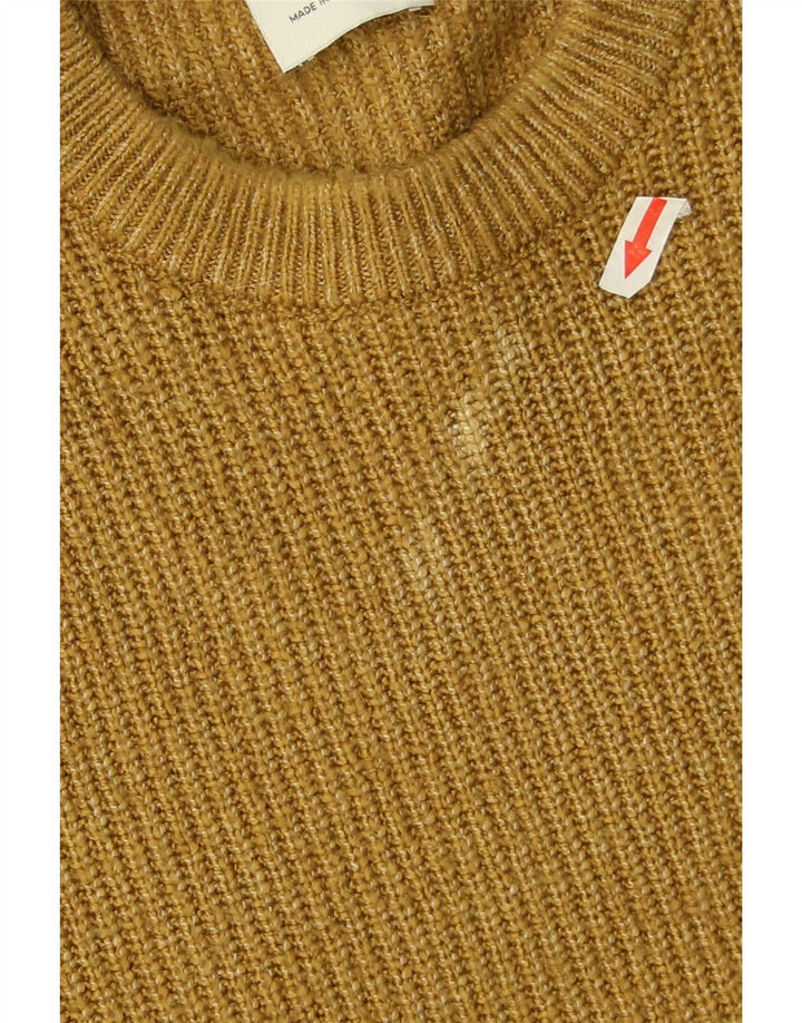 Marks & Spencer - Jersey de cuello redondo para hombre, talla grande, poliamida amarilla