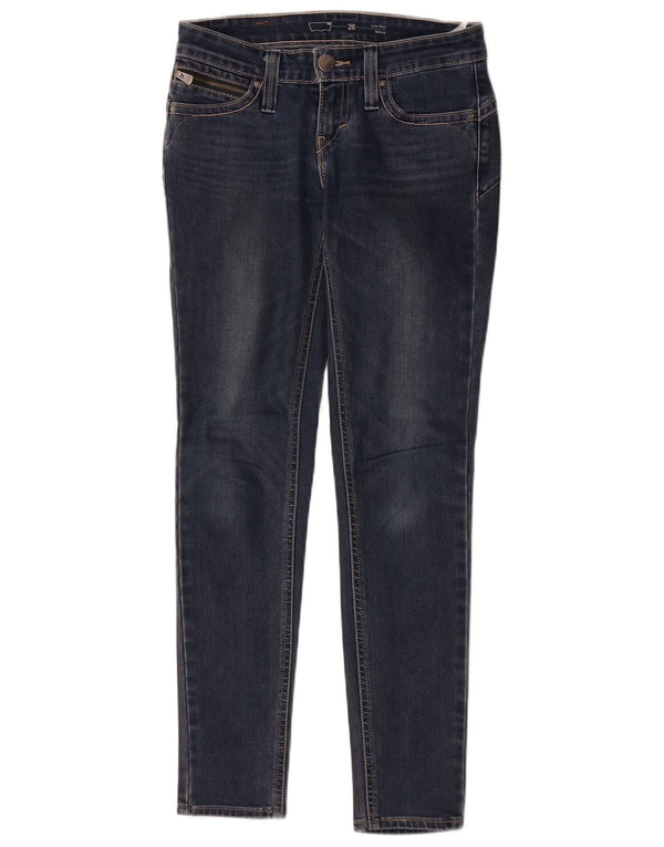 Levi's Vaqueros pitillo de cintura baja para mujer W26 L29 Algodón azul marino