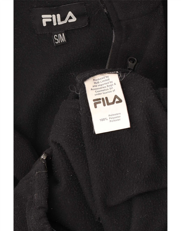 Fila Mens Liner Fleece Jacket UK 36 Small Poliéster negro