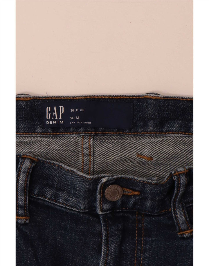 Vaqueros ajustados para hombre Gap W36 L27 Algodón azul marino