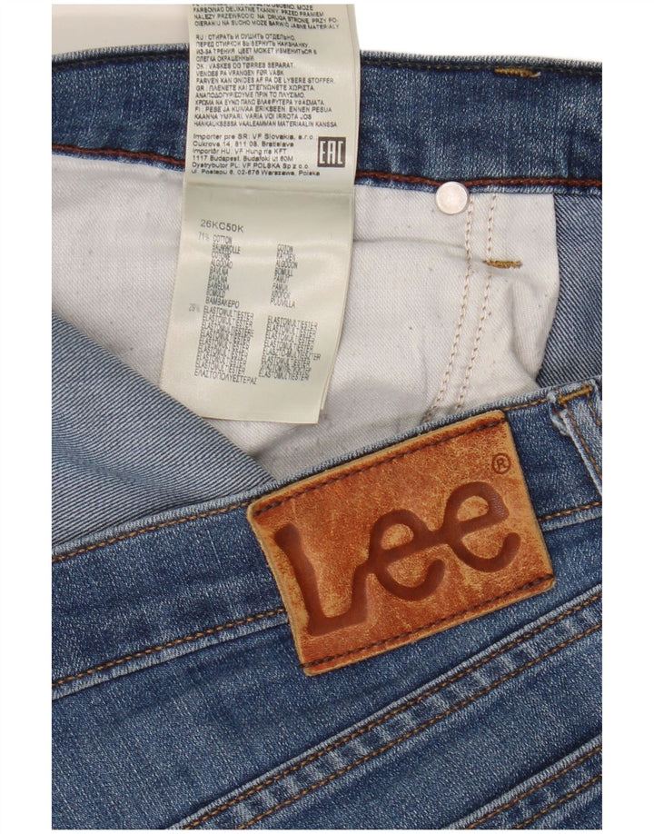Vaqueros Lee Daren Straight para Mujer W34 L29 Algodón Azul