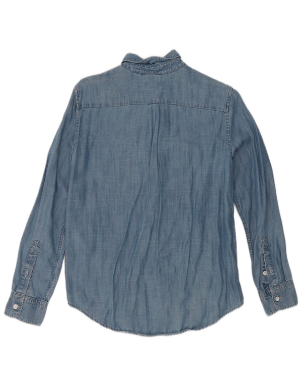 Levi's Camisa Vaquera Boyfriend Fit para Mujer UK 2 2XS Lyocell Azul