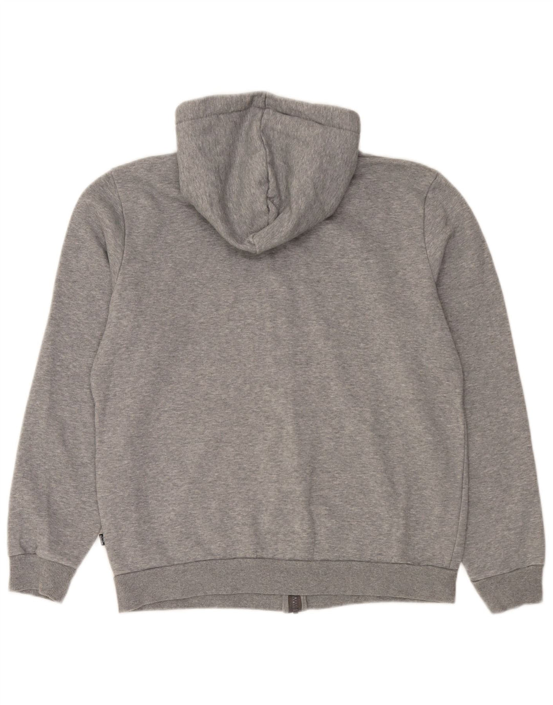 Puma Sudadera con capucha y cremallera para hombre de algodón gris medio