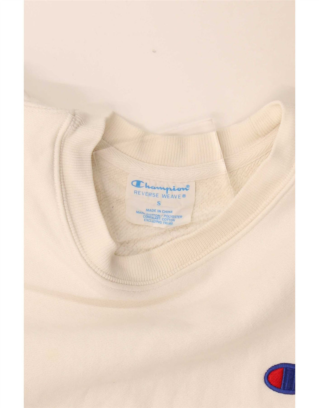 Champion Sudadera De Tejido Inverso Para Hombre Jersey Pequeño De Algodón Blanco