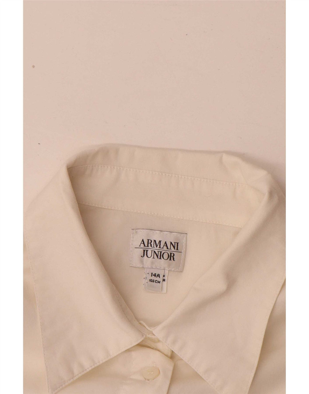 Armani Junior Camisa Niña 13-14 Años Blanco Algodón