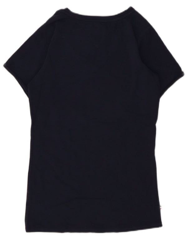TOMMY HILFIGER Camiseta para mujer Top UK 10 Small Azul marino