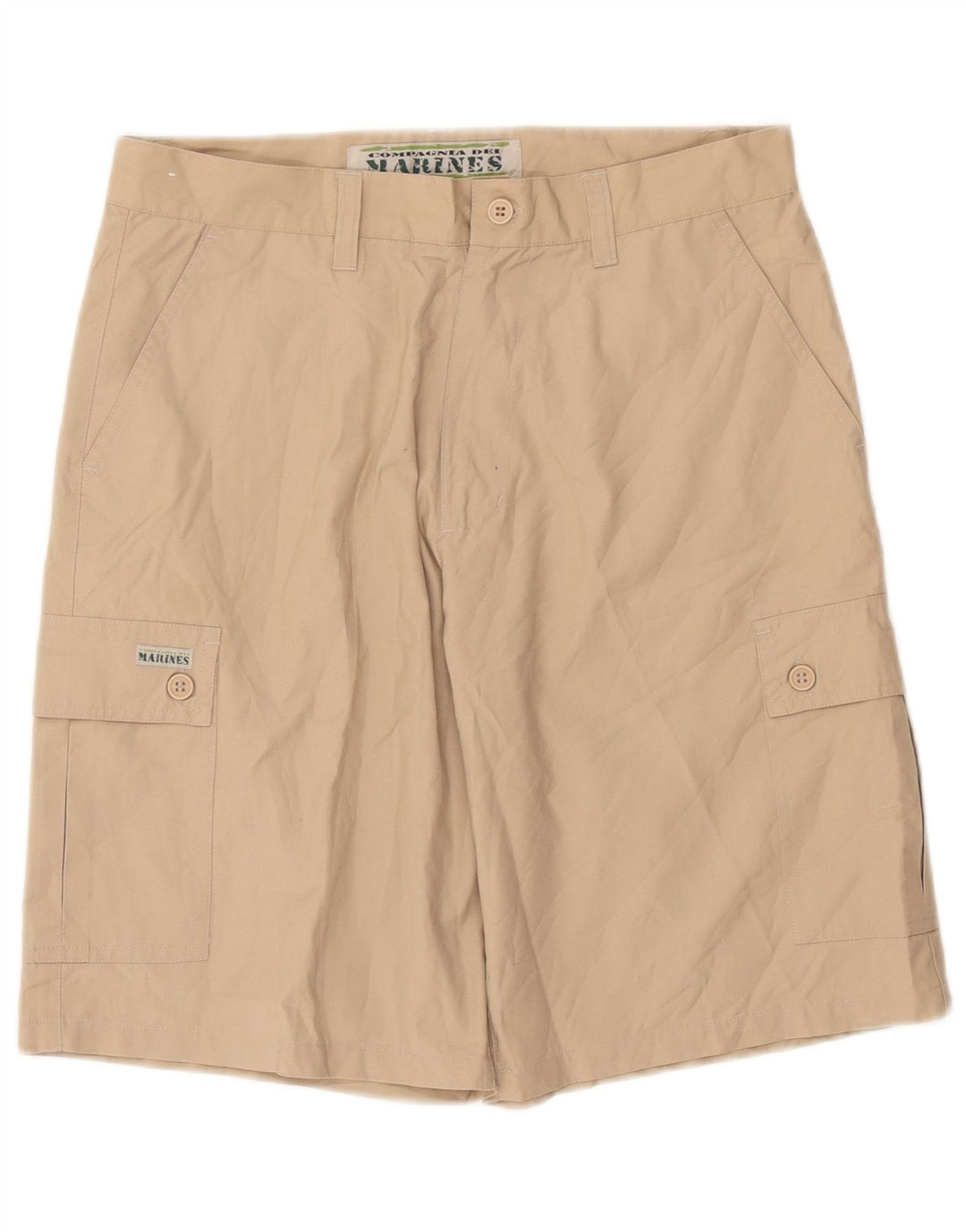 Pantalones cortos cargo vintage para hombre IT 48 Medio W32 Beige