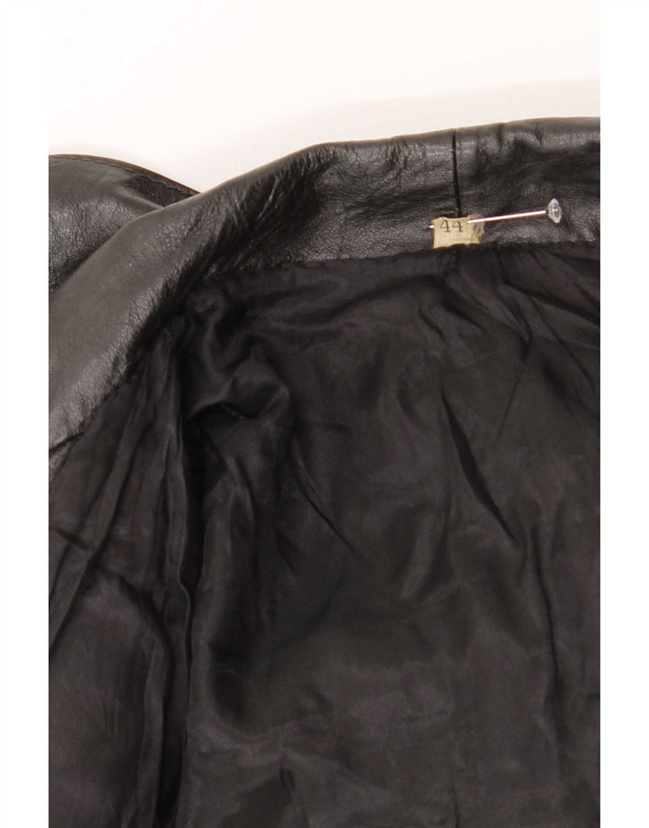 Marcos Chaqueta de cuero para mujer IT 44 Mediana Negro