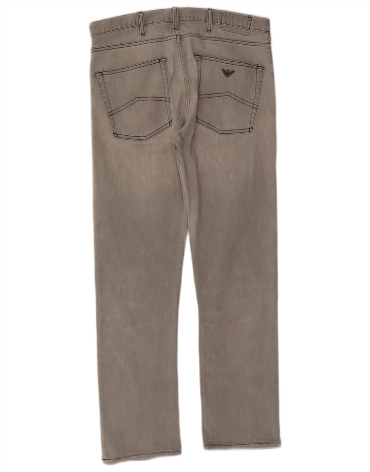 Vaqueros Armani Mujer Rectos W33 L28 Gris