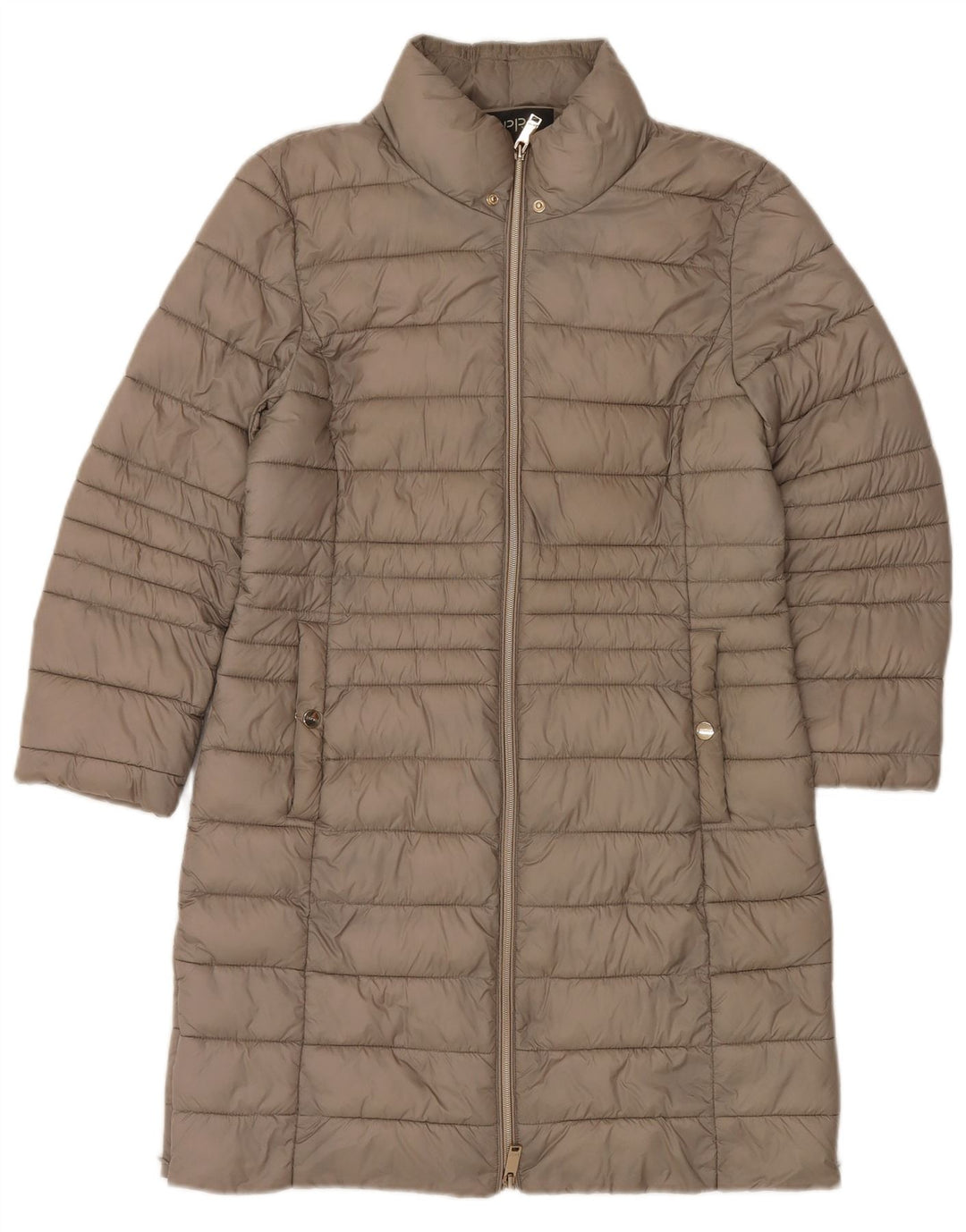 ESPRIT Abrigo acolchado para mujer UK 10 Small Beige Poliamida