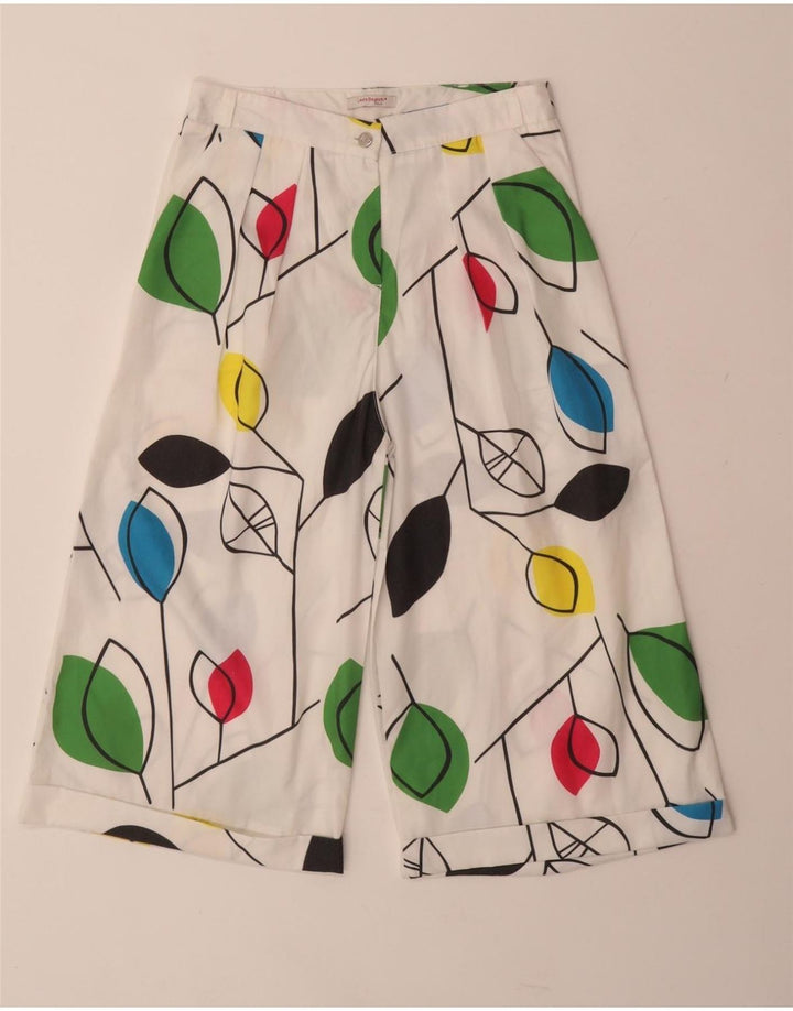 LAURA BIAGIOTTI Shorts informales para niña 13-14 años W25 Blanco Floral