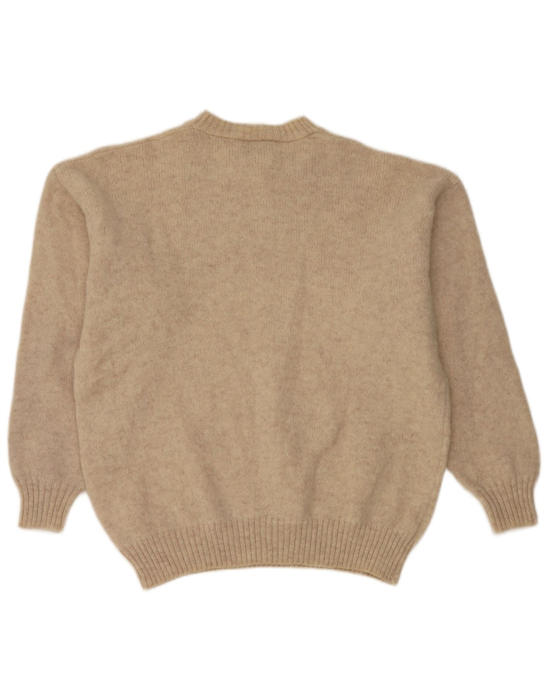 Think Pink - Jersey de cuello redondo para hombre, talla grande, color beige
