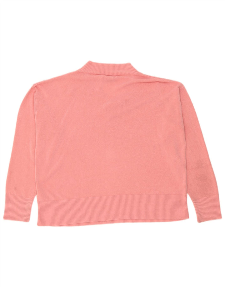 Marks & Spencer Suéter tipo jersey de gran tamaño con cuello en V para mujer UK 46 Large Pink