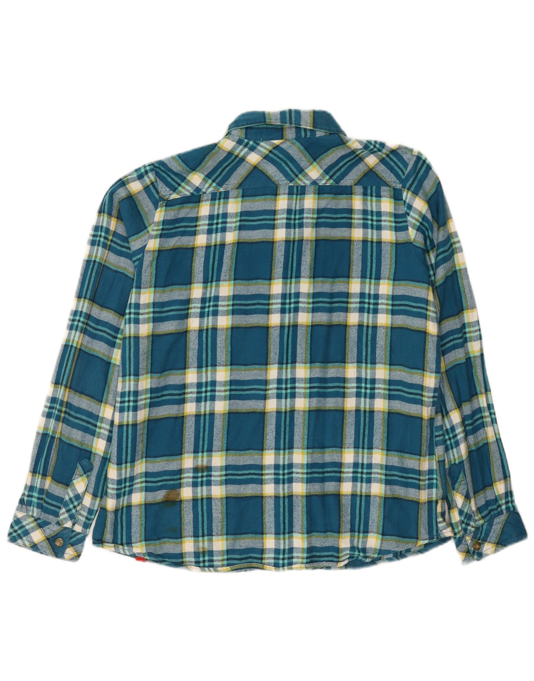 Dickies Camisa de franela para mujer UK 44 Algodón a cuadros azul medio