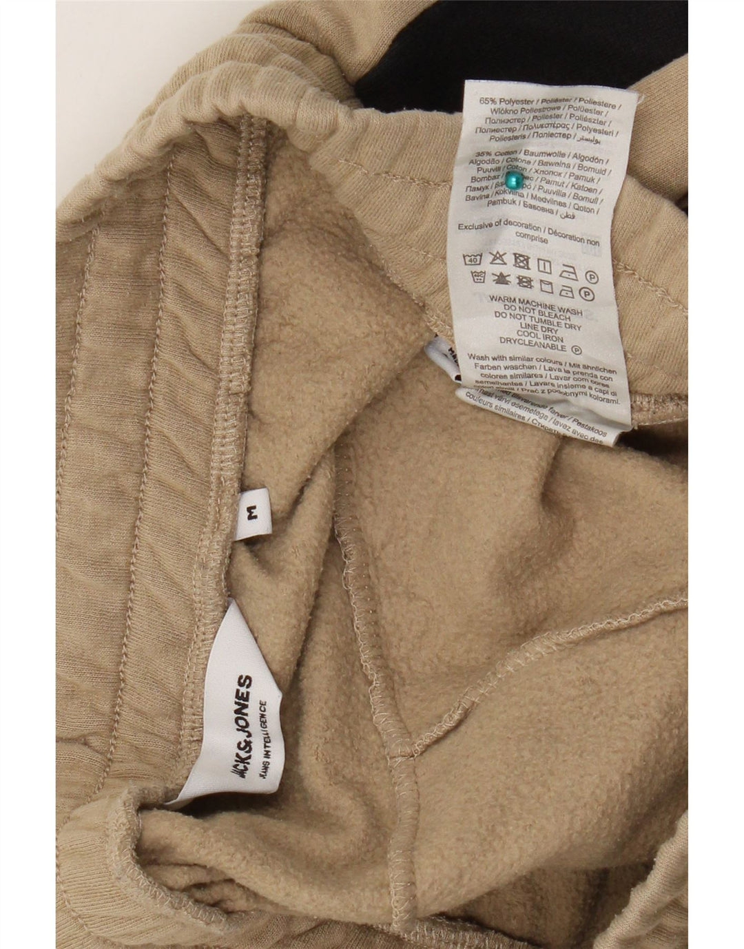 Jack & Jones Hombre Pantalones De Chándal Joggers Medium Beige Colorblock