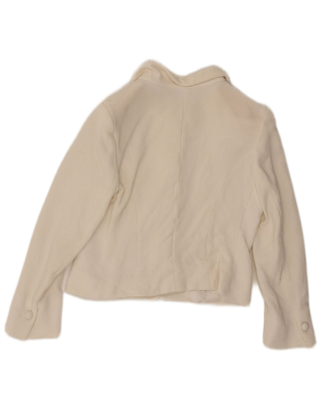 Caractere Chaqueta tipo blazer corta de 4 botones para mujer UK 12 Medium White
