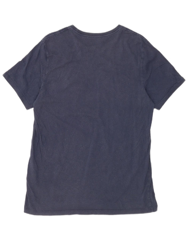 LEVI'S Hombre Slim Camiseta Top XL Azul Marino Algodón