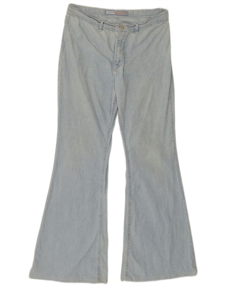 MEISTER Womens 834 Flared Jeans W34 L32 Blue Cotton