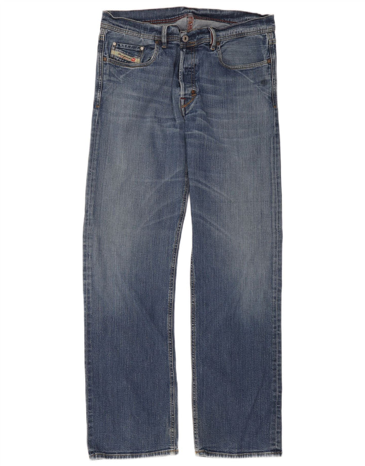 Diesel Vaqueros Rectos Hombre W36 L32 Algodón Azul