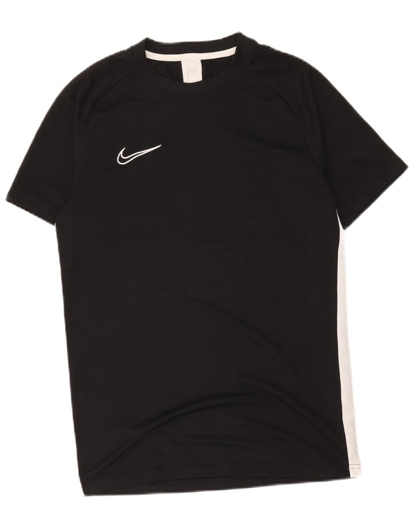 Nike Camiseta Dri Fit para mujer UK 44 Mediano Negro Colorblock Poliéster