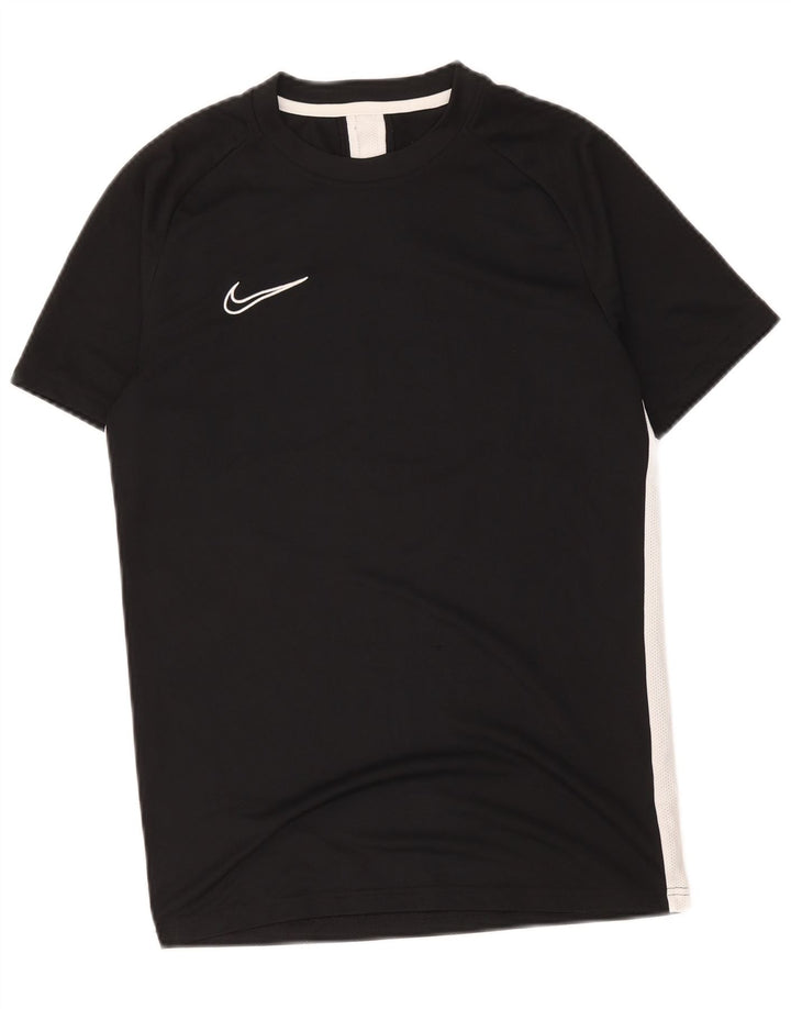 Nike Camiseta Dri Fit para mujer UK 44 Mediano Negro Colorblock Poliéster