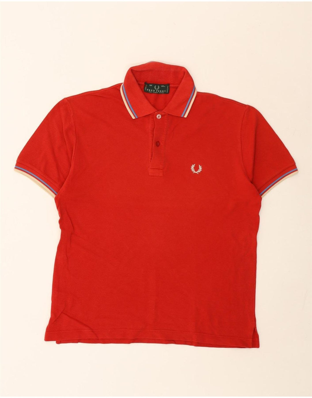 Polo Fred Perry Hombre Pequeño Algodón Rojo