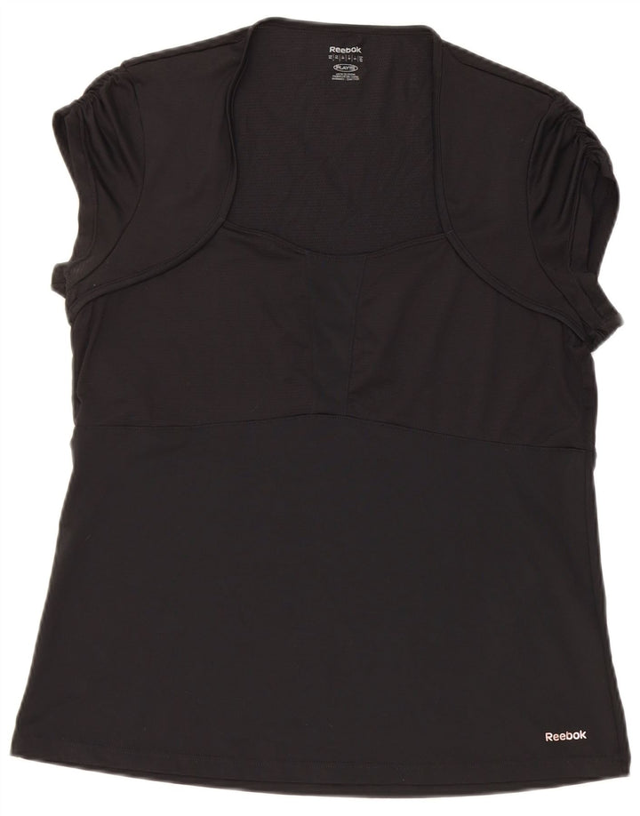 Reebok Camiseta Mujer Top UK 40 XL Poliéster Negro