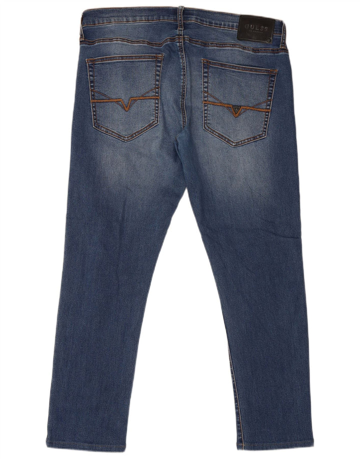 Guess Vaqueros Slim Hombre W36 L28 Algodón Azul