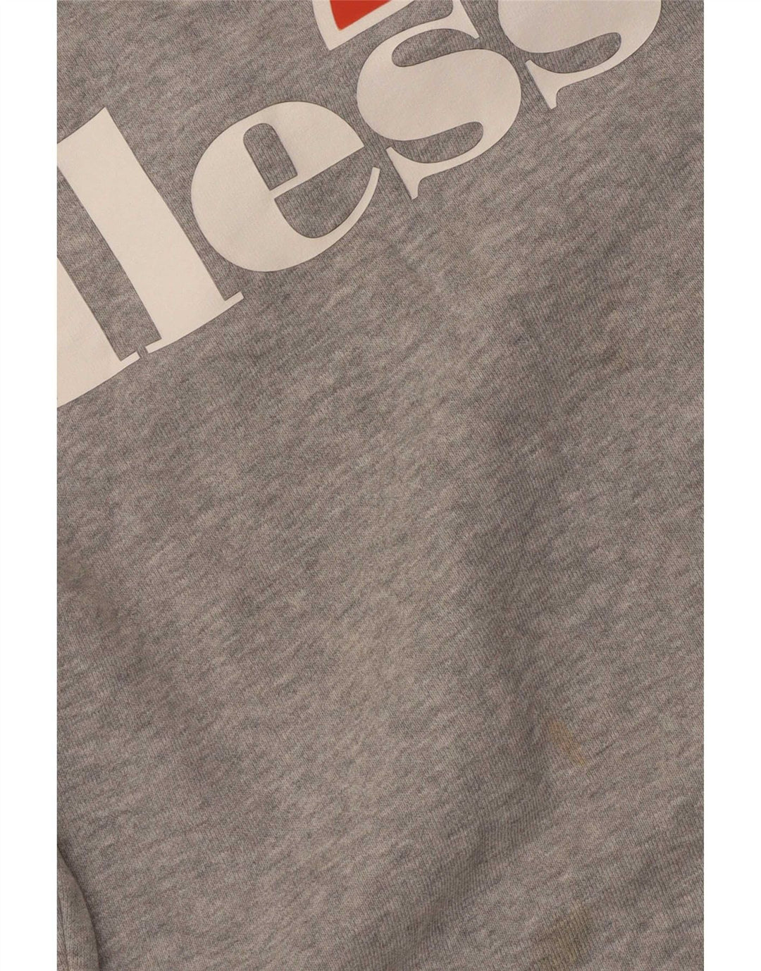 Ellesse Sudadera con gráfico extragrande para mujer, talla 10, color gris pequeño