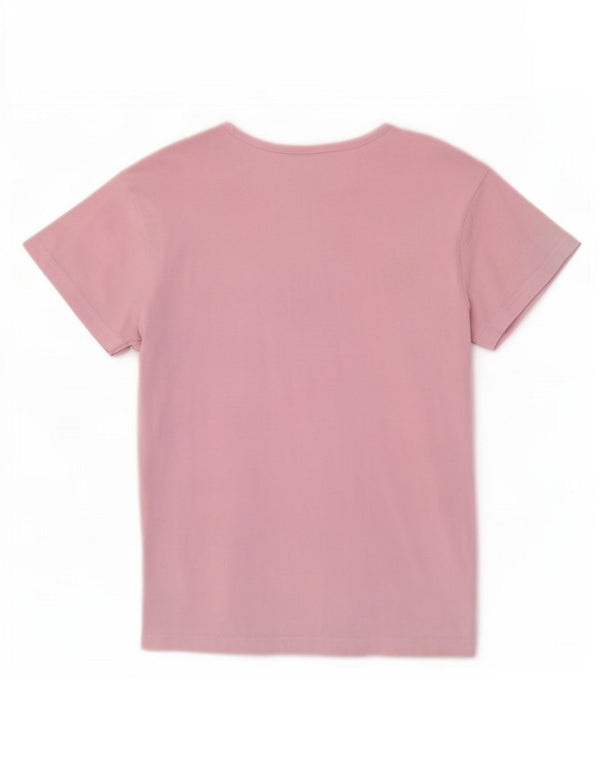 Fila Camiseta gráfica para mujer Top UK 46 Large Pink Cotton