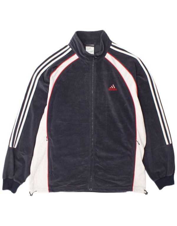 Adidas - Chaqueta de chándal para hombre, talla 40/42, color azul marino mediano