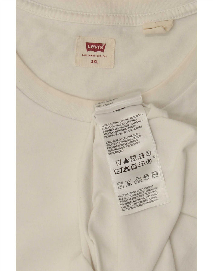 Camiseta Levi's Hombre Top 3XL Algodón Blanco