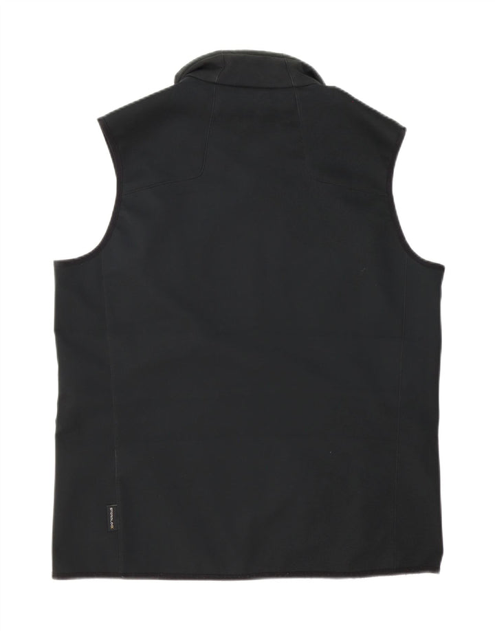 Jack Wolfskin Chaleco para hombre UK 40 Grande Poliéster negro