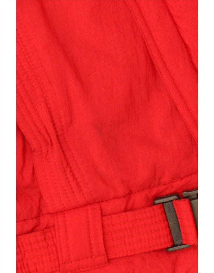 Vintage mujer chaqueta acolchada Reino Unido 18 XL rojo