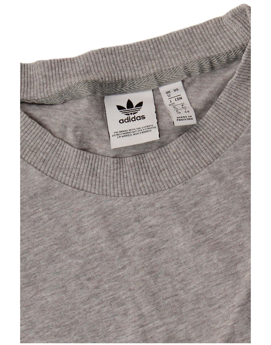 Adidas Camiseta extragrande para mujer Reino Unido 12 Gris medio moteado