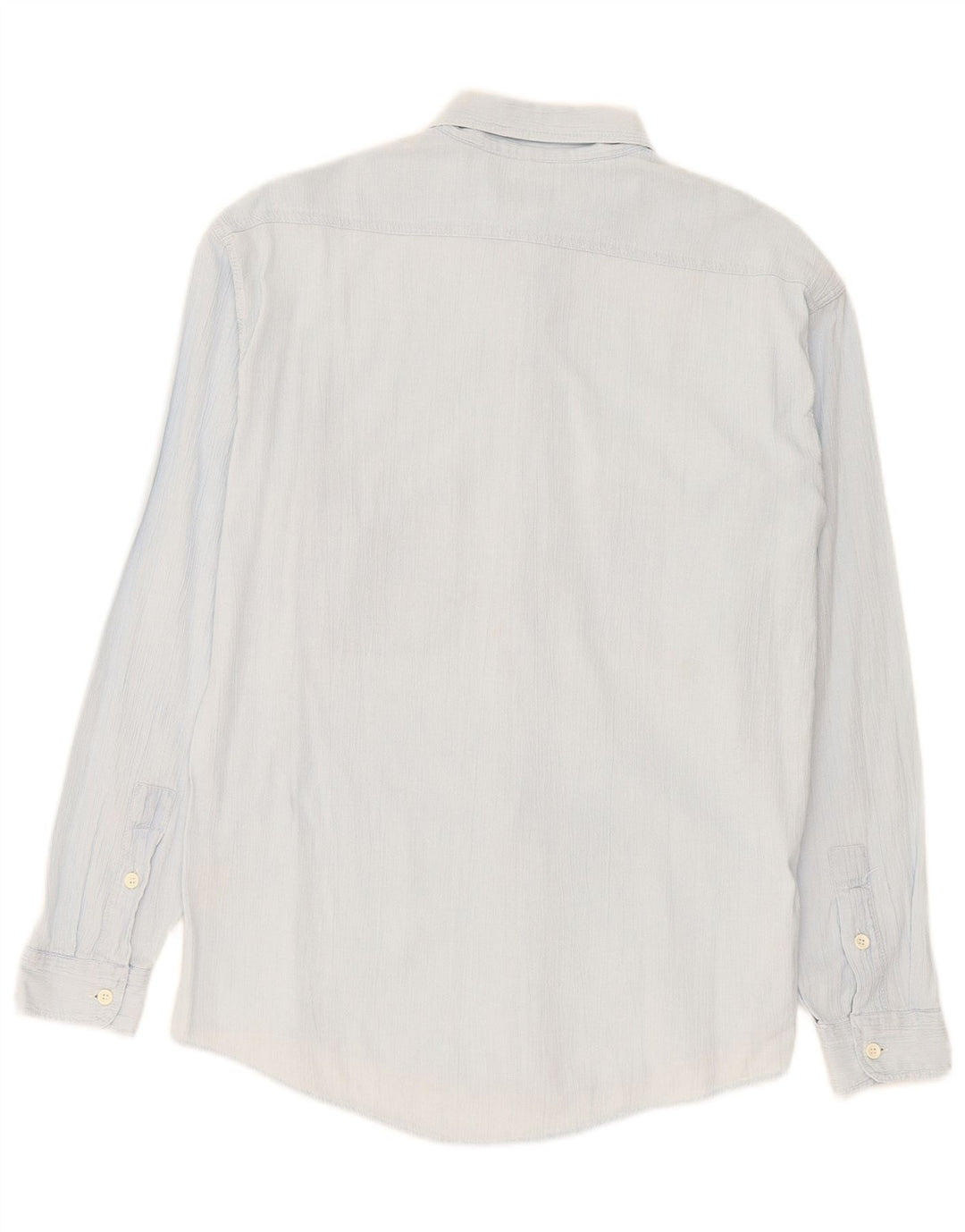 Camisa Rifle Hombre Small Azul Algodón
