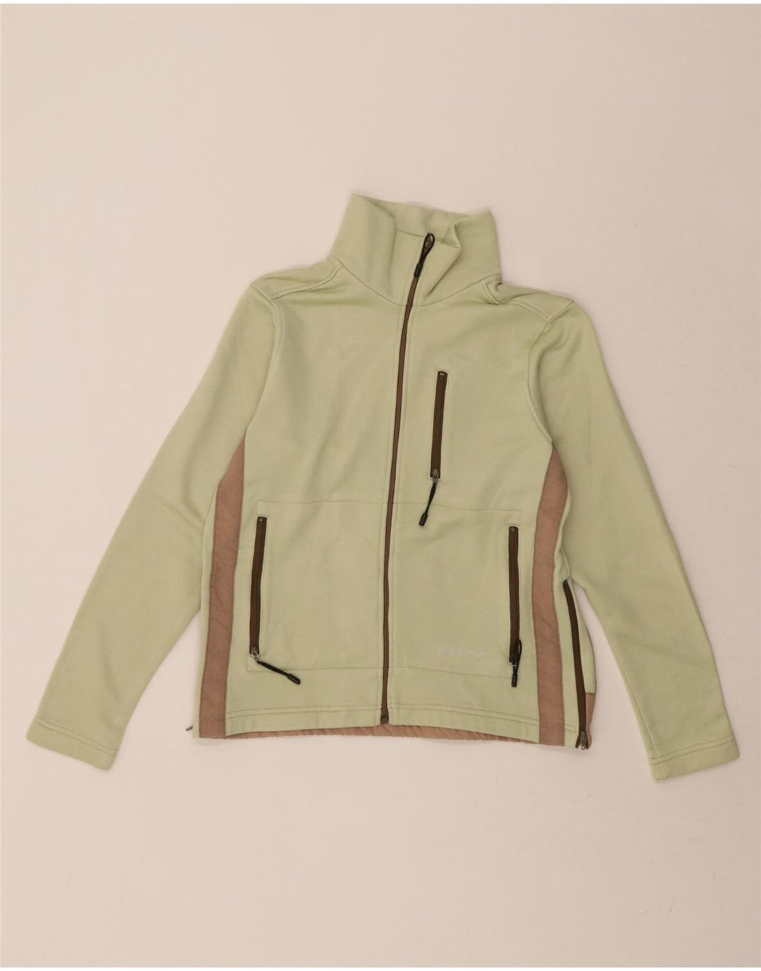 ARENA Womens Tracksuit Top Jacket UK 10 Small Green Colourblock Vintage Arena and Second-Hand Arena from Messina Hembry 