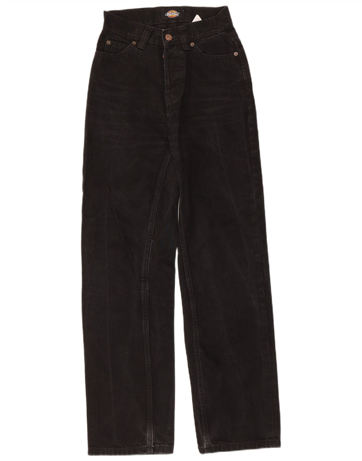 DICKIES Vaqueros de cintura alta para mujer W25 L30 Algodón negro
