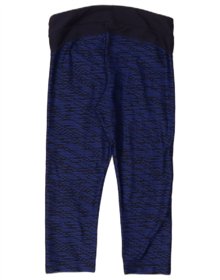 UNDER ARMOUR Leggings capri para mujer Reino Unido 40 Mediano Azul marino Geométrico