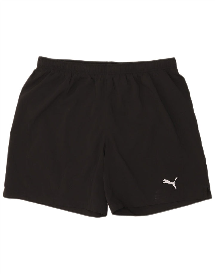 Puma Pantalones cortos deportivos para hombre XL Poliéster negro