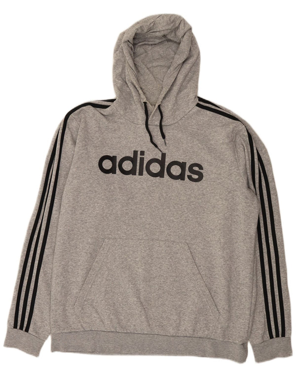 Adidas Hombre Graphic Sudadera con capucha Jumper XL Gris Algodón
