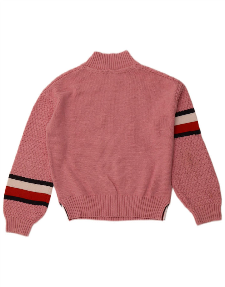 TOMMY HILFIGER Jersey con cuello alto para niña 11-12 años Rosa a rayas
