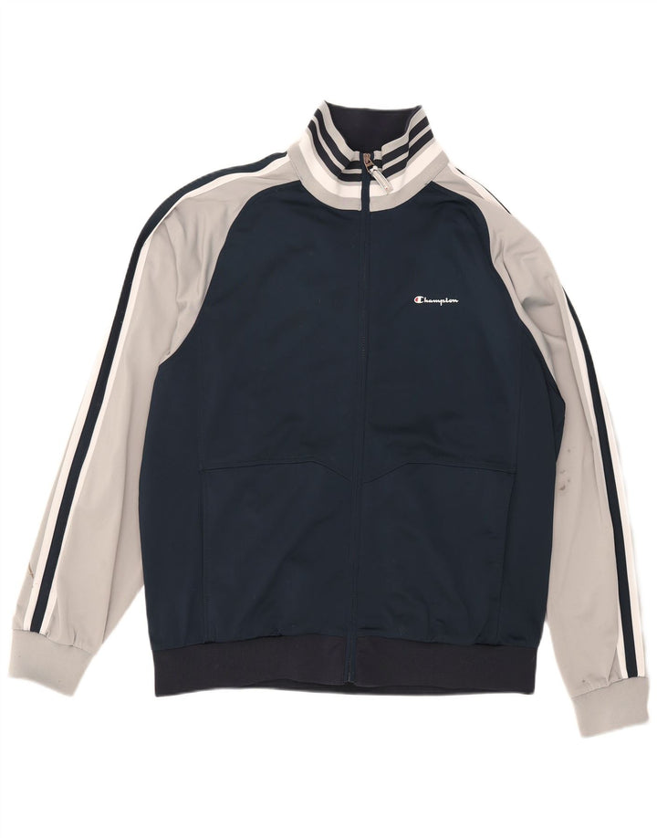 Champion Chaqueta de chándal para hombre XL Azul marino Colorblock