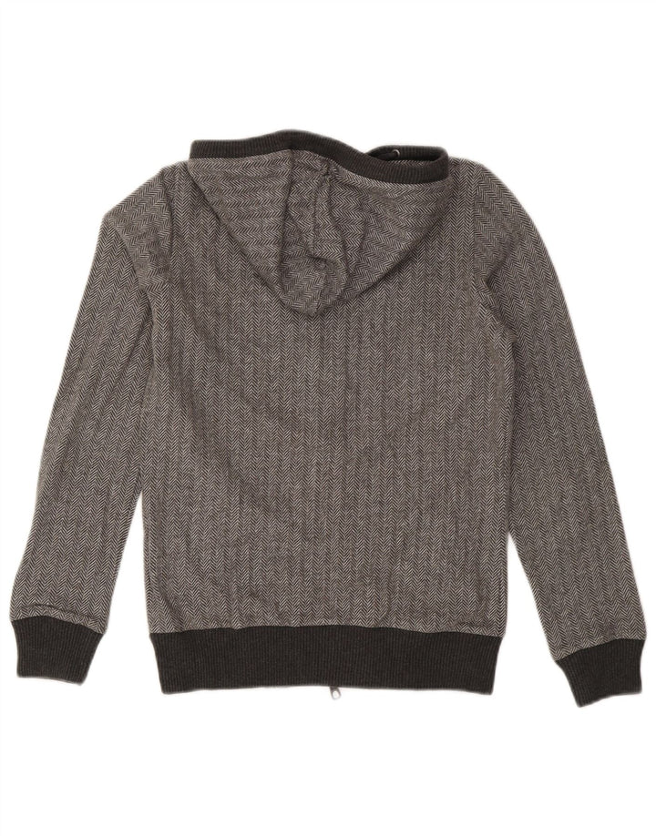CHAMPION Suéter con capucha y cremallera Heritage Fit para mujer UK 10 Small Grey