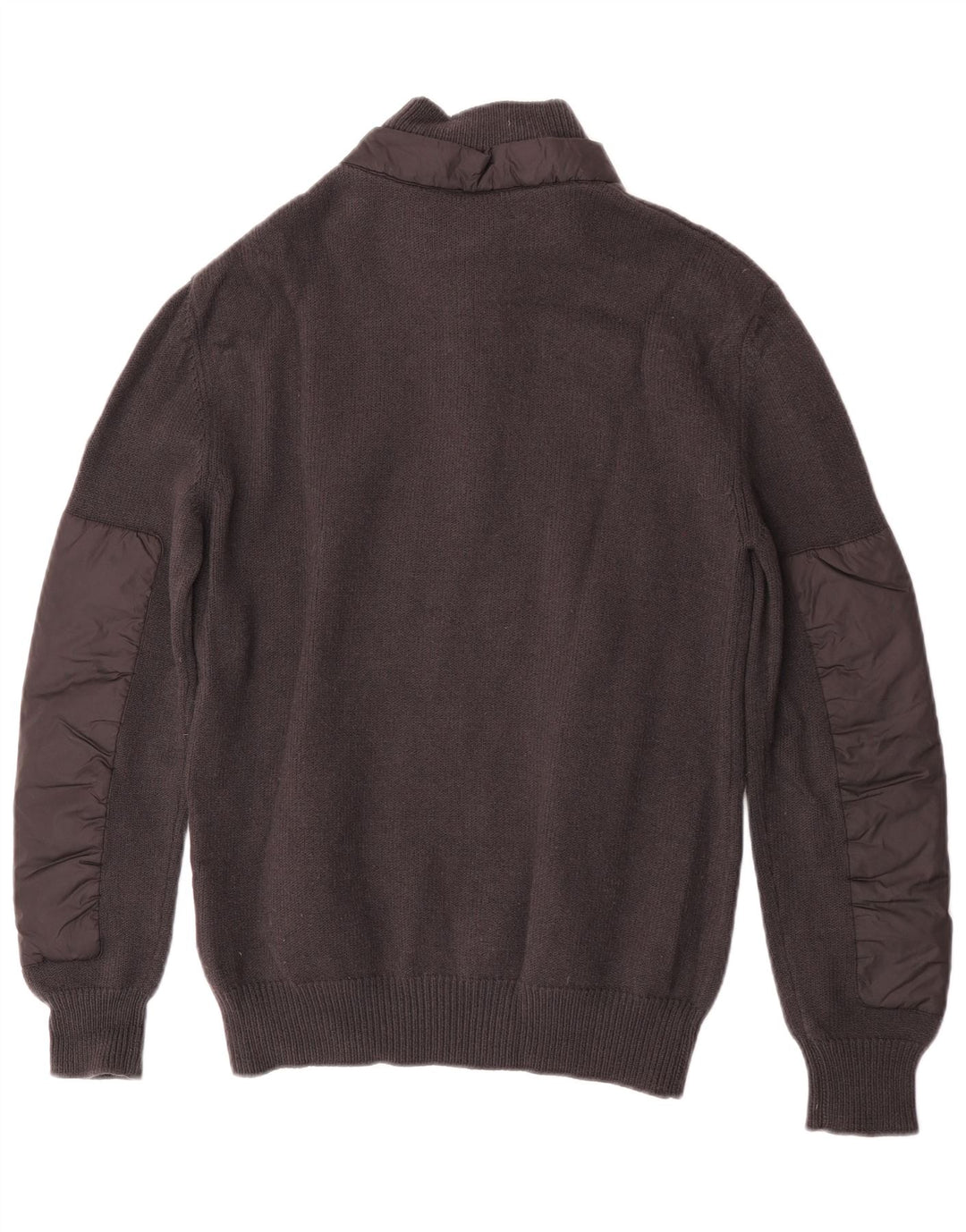 Moncler Jersey De Cuello Con Cremallera Para Hombre Suéter De Lana Gris Grande