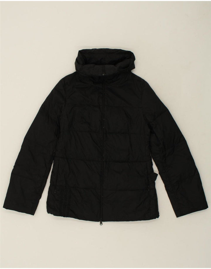 ADIDAS Womens Padded Jacket UK 10 Small Black Polyester Vintage Adidas and Second-Hand Adidas from Messina Hembry 
