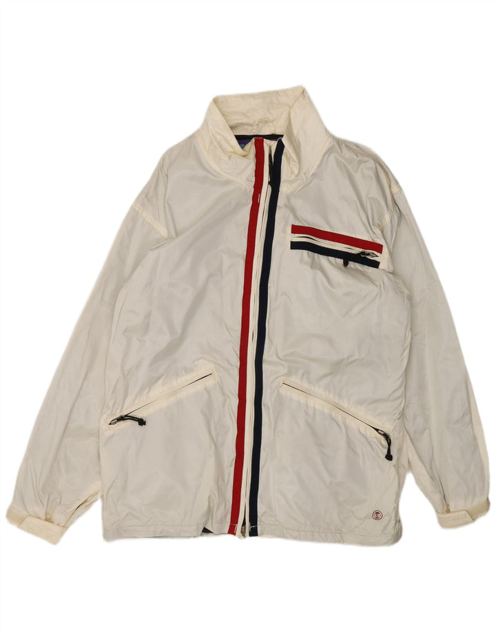 Burton Chaqueta cortavientos para snowboard para hombre UK 38 Medium White Colourblock